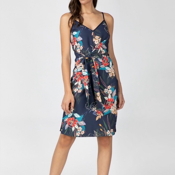 Adelyn Rae | Stevie Tie Slip Dress Small - Picture 1 of 8